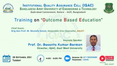 Workshop on Outcome-Based in Higher Education