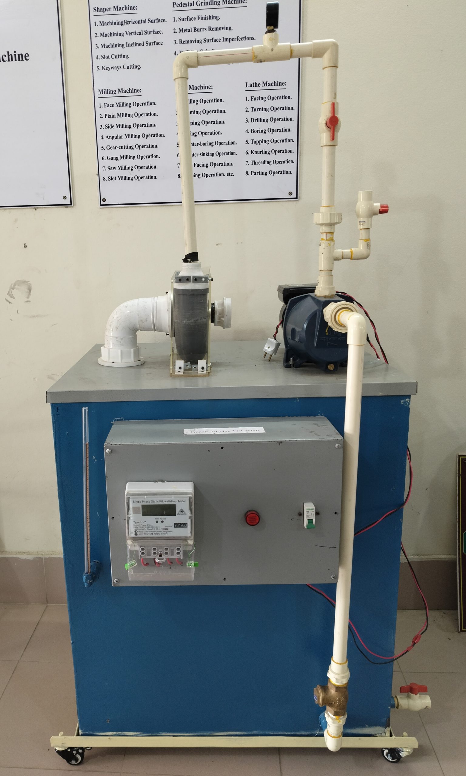 Francis Turbine Test Setup