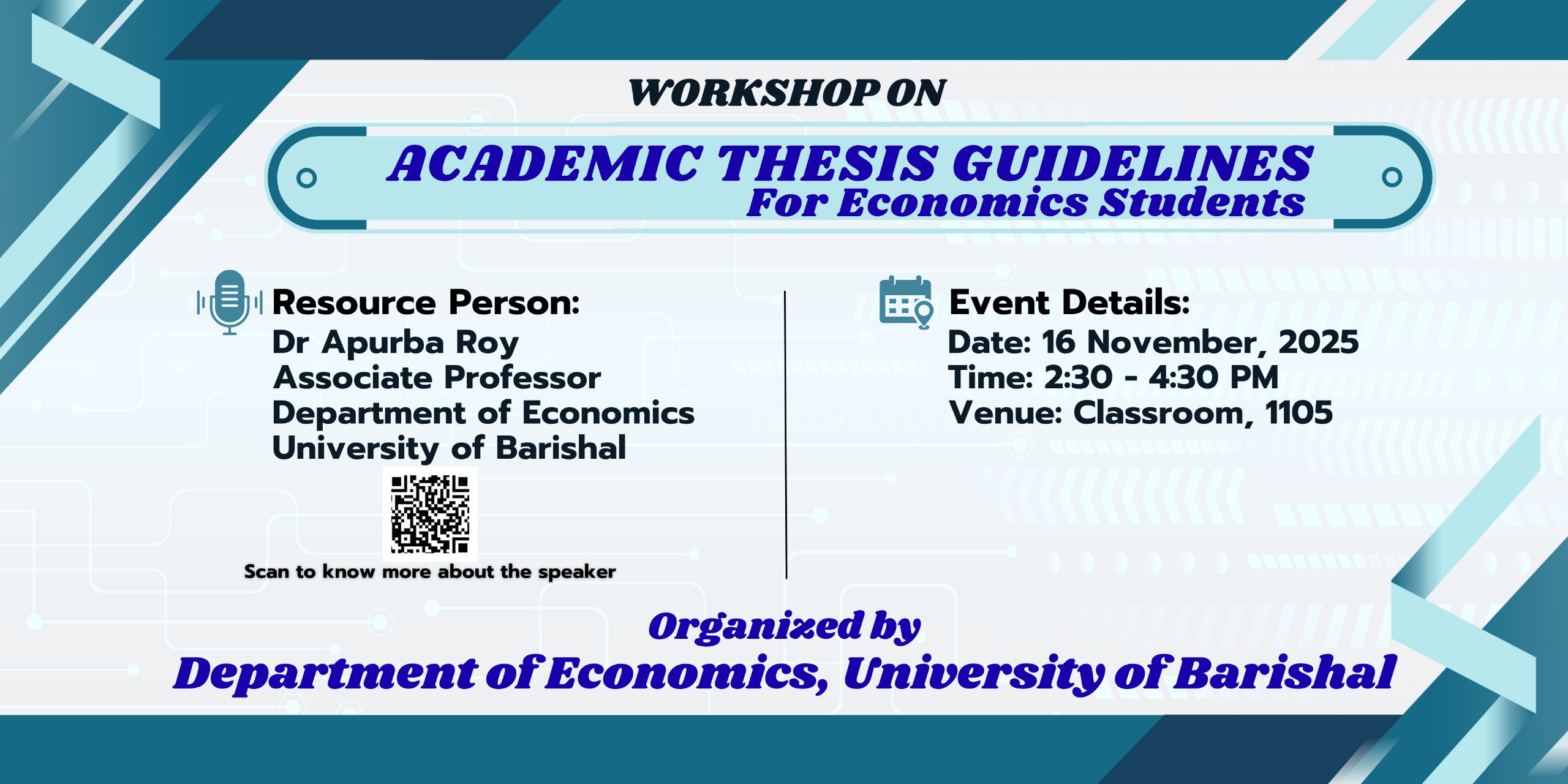 Workshop on Academic Thesis Guidelines for Economics Students